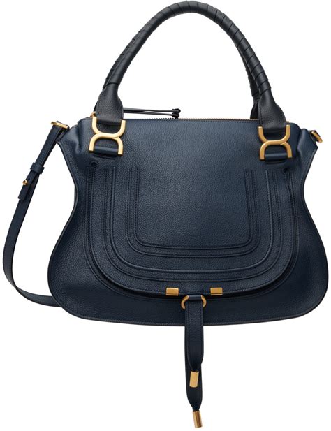 chloe marcie navy ink|Chloé Luxury Designer Marcie Bags .